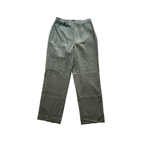 Vtg Lauren Ralph Lauren Wool Blend Pants 8 Green Formal Career Classic Old Money - Picture 1 of 6